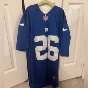 NFL Giants Saquon Barkley Blue Jersey